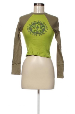 Дамска блуза Jennyfer, Размер XS, Цвят Зелен, Цена 4,65 лв.