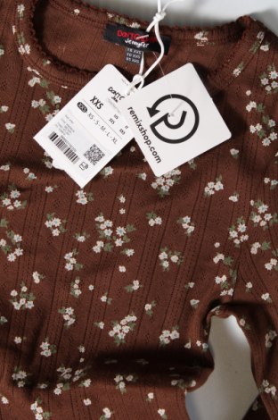 Дамска блуза Jennyfer, Размер XXS, Цвят Кафяв, Цена 4,65 лв.