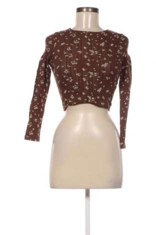 Дамска блуза Jennyfer, Размер XXS, Цвят Кафяв, Цена 13,33 лв.