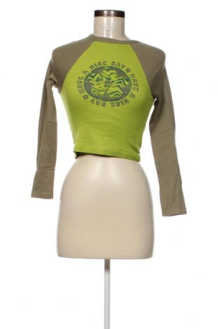 Дамска блуза Jennyfer, Размер XXS, Цвят Зелен, Цена 13,95 лв.