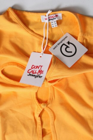 Γυναικεία μπλούζα Jennyfer, Μέγεθος XS, Χρώμα Πορτοκαλί, Τιμή 2,40 €