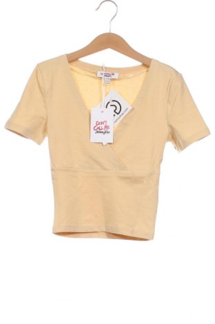 Γυναικεία μπλούζα Jennyfer, Μέγεθος XXS, Χρώμα  Μπέζ, Τιμή 6,87 €