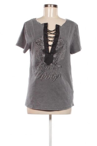 Damen Shirt King Kerosin, Größe M, Farbe Grau, Preis € 4,07
