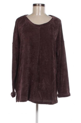 Γυναικεία μπλούζα Laura Torelli, Μέγεθος XL, Χρώμα Καφέ, Τιμή 3,64 €