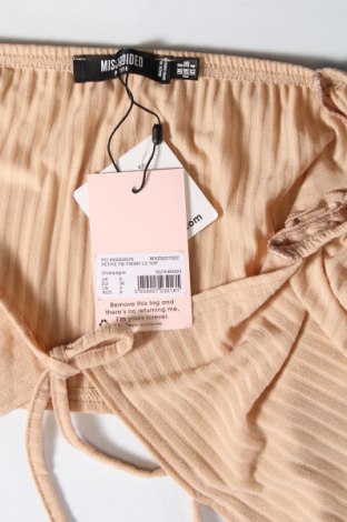 Γυναικεία μπλούζα Missguided, Μέγεθος S, Χρώμα  Μπέζ, Τιμή 3,20 €