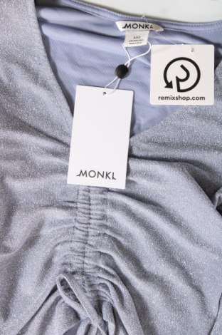 Γυναικεία μπλούζα Monki, Μέγεθος XXS, Χρώμα Μπλέ, Τιμή 6,13 €