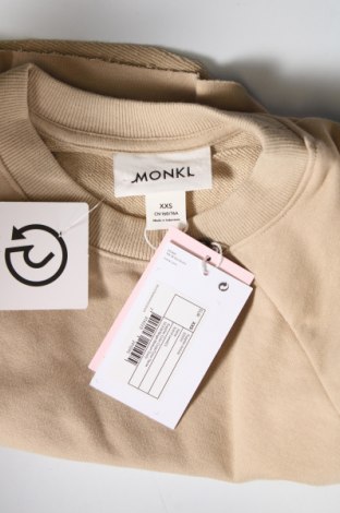 Damen Shirt Monki, Größe XXS, Farbe Beige, Preis 2,24 €