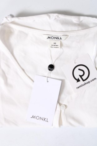 Γυναικεία μπλούζα Monki, Μέγεθος XS, Χρώμα Λευκό, Τιμή 5,57 €