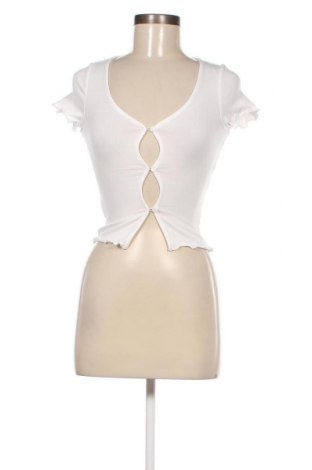 Γυναικεία μπλούζα Monki, Μέγεθος XS, Χρώμα Λευκό, Τιμή 12,37 €