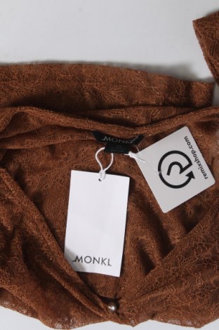 Γυναικεία μπλούζα Monki, Μέγεθος XS, Χρώμα  Μπέζ, Τιμή 2,24 €