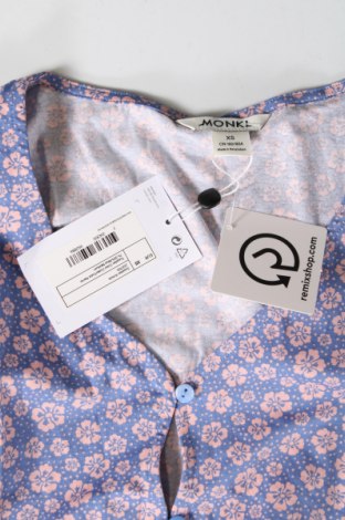 Γυναικεία μπλούζα Monki, Μέγεθος XS, Χρώμα Πολύχρωμο, Τιμή 1,86 €