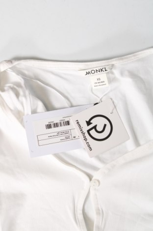 Γυναικεία μπλούζα Monki, Μέγεθος XS, Χρώμα Λευκό, Τιμή 3,83 €