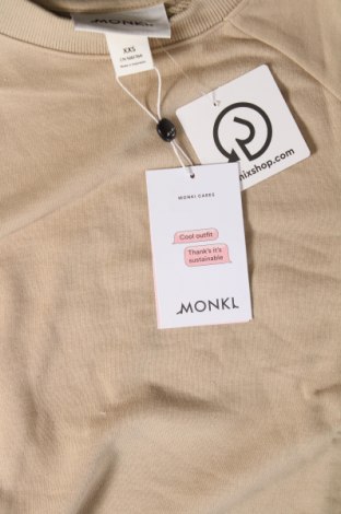 Damen Shirt Monki, Größe XXS, Farbe Beige, Preis 14,95 €