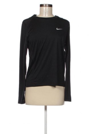 Дамска блуза Nike Running, Размер M, Цвят Черен, Цена 20,40 лв.