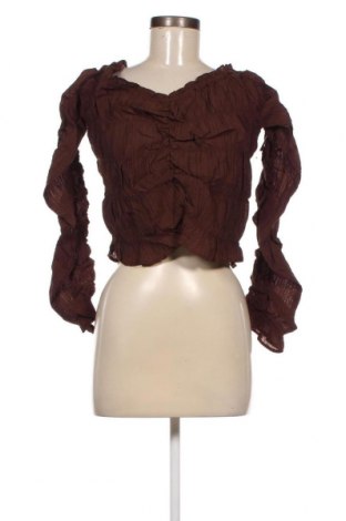 Дамска блуза Nly Trend, Размер XL, Цвят Кафяв, Цена 31,00 лв.