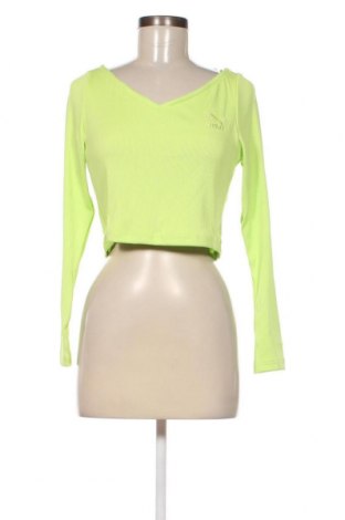Дамска блуза PUMA, Размер L, Цвят Зелен, Цена 30,80 лв.