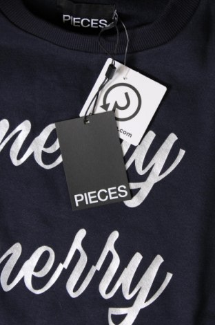 Γυναικεία μπλούζα Pieces, Μέγεθος L, Χρώμα Μπλέ, Τιμή 4,74 €