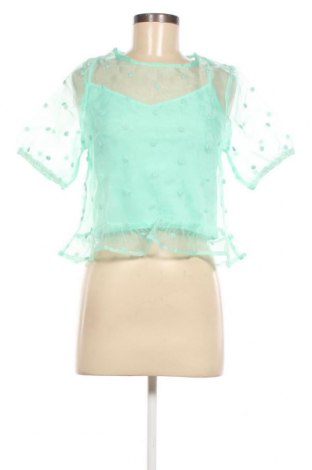 Γυναικεία μπλούζα Pimkie, Μέγεθος XS, Χρώμα Πράσινο, Τιμή 6,71 €