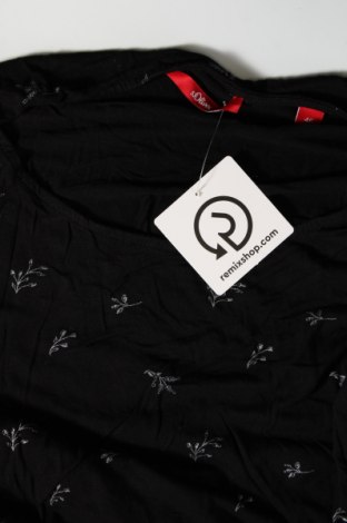 Γυναικεία μπλούζα S.Oliver, Μέγεθος XL, Χρώμα Μαύρο, Τιμή 7,36 €