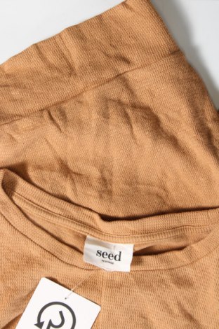 Γυναικεία μπλούζα Seed, Μέγεθος S, Χρώμα Καφέ, Τιμή 4,45 €