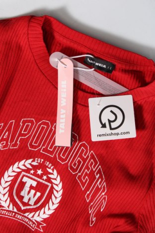 Γυναικεία μπλούζα Tally Weijl, Μέγεθος L, Χρώμα Κόκκινο, Τιμή 18,56 €