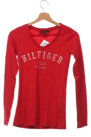 Дамска блуза Tommy Hilfiger, Размер XS, Цвят Червен, Цена 44,57 лв.