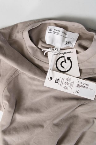Γυναικεία μπλούζα Viral Vibes, Μέγεθος XS, Χρώμα Γκρί, Τιμή 5,95 €