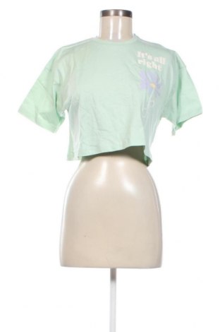 Дамска блуза Viral Vibes, Размер XS, Цвят Зелен, Цена 11,55 лв.