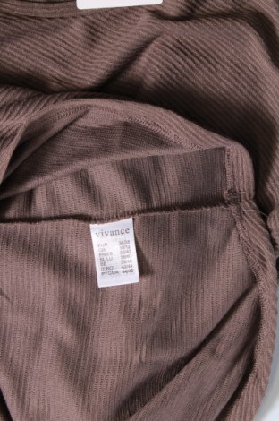 Γυναικεία μπλούζα Vivance, Μέγεθος S, Χρώμα Καφέ, Τιμή 4,31 €