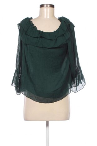 Дамска блуза Zara, Размер M, Цвят Зелен, Цена 12,15 лв.