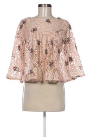 Дамска блуза Zara, Размер L, Цвят Бежов, Цена 14,85 лв.