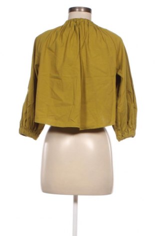 Дамска блуза Zara, Размер XS, Цвят Зелен, Цена 14,58 лв.