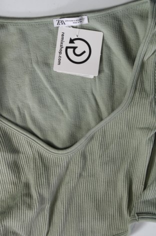 Γυναικεία μπλούζα Zara, Μέγεθος XS, Χρώμα Πράσινο, Τιμή 2,51 €