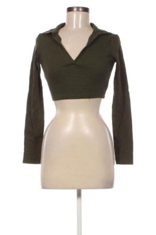 Дамска блуза Zara, Размер S, Цвят Зелен, Цена 13,50 лв.