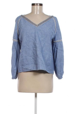 Дамска блуза Zara, Размер S, Цвят Син, Цена 13,50 лв.
