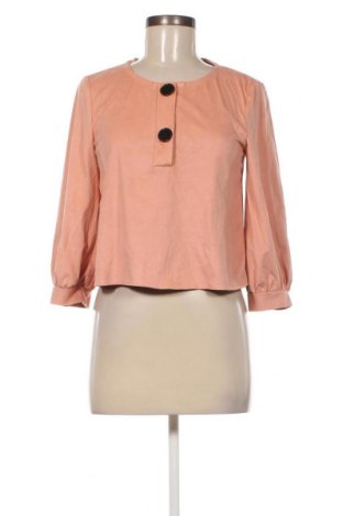 Дамска блуза Zara Trafaluc, Размер S, Цвят Пепел от рози, Цена 13,50 лв.