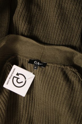 Damen Strickjacke C&A, Größe XL, Farbe Grün, Preis 7,06 €