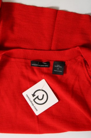 Γυναικεία ζακέτα Moda International, Μέγεθος S, Χρώμα Κόκκινο, Τιμή 15,00 €