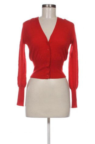 Damen Strickjacke Moda International, Größe S, Farbe Rot, Preis 9,00 €