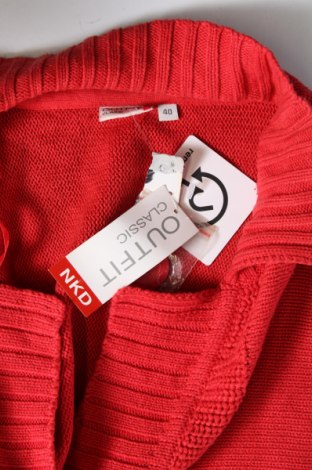 Damen Strickjacke Nkd, Größe L, Farbe Rot, Preis 6,08 €