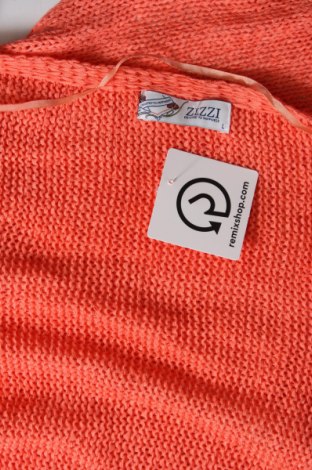 Damen Strickjacke Zizzi, Größe L, Farbe Orange, Preis 6,35 €