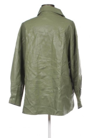 Дамска кожена риза, Размер M, Цвят Зелен, Цена 9,50 лв.