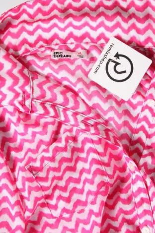 Γυναικείο πουκάμισο Epic Threads, Μέγεθος XL, Χρώμα Πολύχρωμο, Τιμή 6,27 €