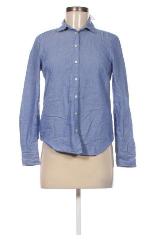 Γυναικείο πουκάμισο Gina Tricot, Μέγεθος XS, Χρώμα Μπλέ, Τιμή 6,19 €
