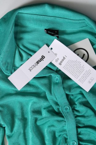 Дамска риза Gina Tricot, Размер S, Цвят Зелен, Цена 9,20 лв.