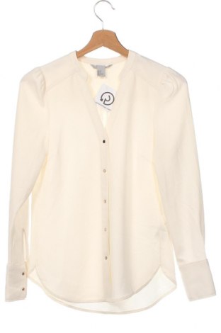 Γυναικείο πουκάμισο H&M, Μέγεθος XXS, Χρώμα Εκρού, Τιμή 7,67 €