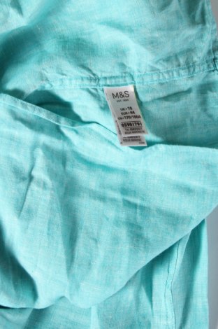 Γυναικείο πουκάμισο Marks & Spencer, Μέγεθος XL, Χρώμα Μπλέ, Τιμή 31,24 €