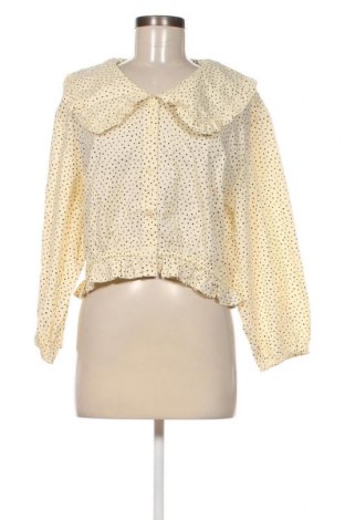 Γυναικείο πουκάμισο Monki, Μέγεθος L, Χρώμα  Μπέζ, Τιμή 17,32 €