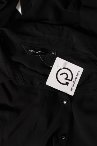 Γυναικείο πουκάμισο New Look, Μέγεθος L, Χρώμα Μαύρο, Τιμή 4,33 €
