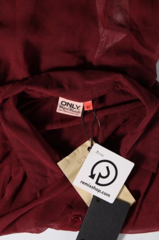 Γυναικείο πουκάμισο ONLY, Μέγεθος M, Χρώμα Κόκκινο, Τιμή 10,59 €